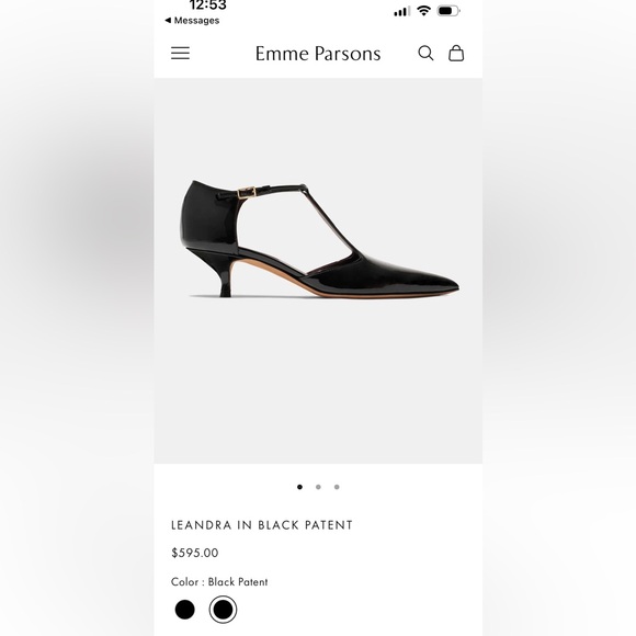 EMME PARSONS LEANDRA IN BLACK PATENT size 41 - Picture 3 of 14